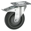 Dörner + Helmer Transportgeräte-Lenkrolle mit TPE-Lauffläche Fadenschutz und Totalfeststeller 100 x 32 mm