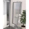 Seitenblende B2 Edelstahloptik Stegplatte 6 mm klar 45 x 60 x 175 cm*Durabil Online