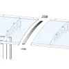 Verbindungsset Vordach für Modell PT/ET Silbereloxiert*Durabil Clearance