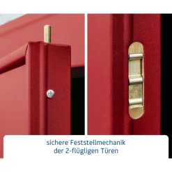 EcoStar Gerätehaus Elegant-STyp 3RAL3004 2 flg