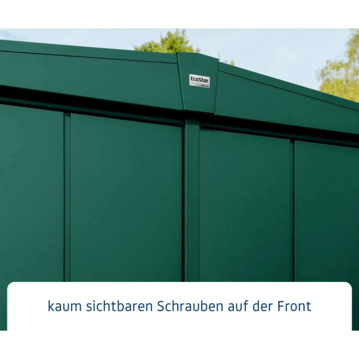 Gerätehaus Elegant-STyp 3RAL6005 2 flg^EcoStar Clearance