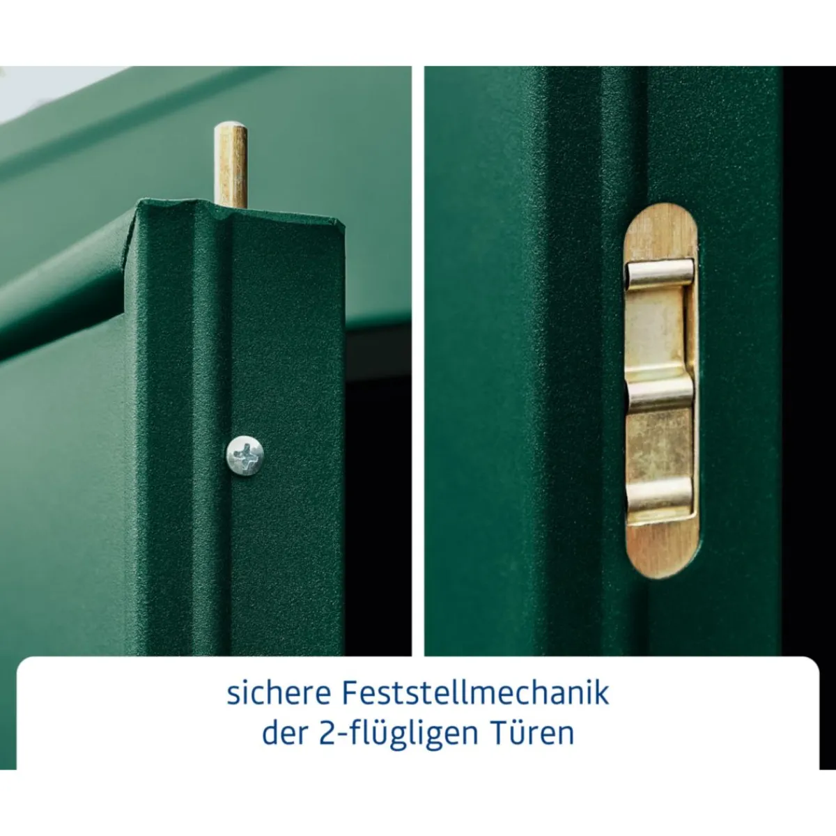 Gerätehaus Elegant-STyp 3RAL6005 2 flg^EcoStar Clearance