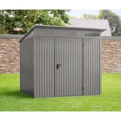 Gerätehaus Trend-PTyp 2RAL9007 1 flg^EcoStar Clearance