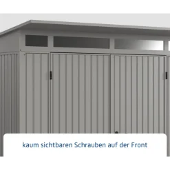 Gerätehaus Trend-PTyp 2RAL9007 2 flg*EcoStar Best