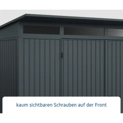 EcoStar Gerätehaus Trend-PTyp 3RAL7016 2 flg