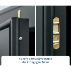 EcoStar Gerätehaus Trend-PTyp 3RAL7016 2 flg