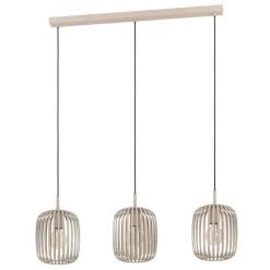 Eglo LED Pendelleuchte Romazzina 3-flammig sandfarben