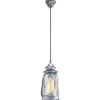 Eglo Pendelleuchte Bradford Durchmesser 14 x 110 cm silber-antik