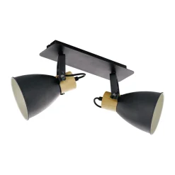 Spotserie Coswarth 2 Spots schwarz*Eglo Hot