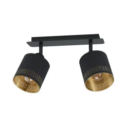 Spotserie Esteperra schwarz-gold*Eglo Clearance