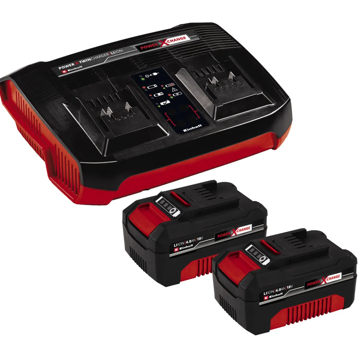 Akku PXC-Starter-Kit 2 x 4,0 Ah Akku und Twincharger*Einhell Clearance
