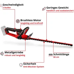 Akku-Heckenschere GP-CH 18/50 Li BL-Solo^Einhell Online