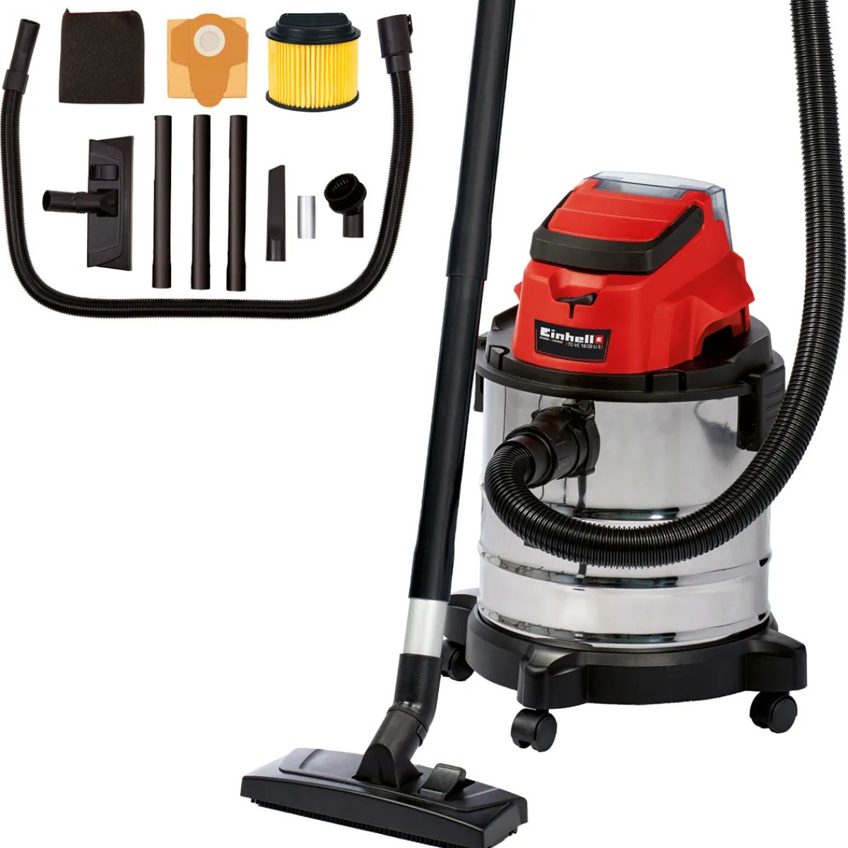 Einhell Akku-Nass-Trockensauger TC-VC 18/20 Li S-Solo