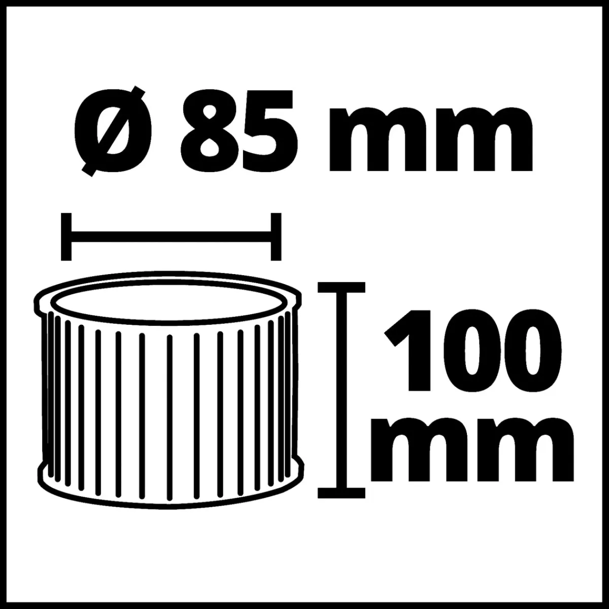 Einhell Faltenfilter für Aschesauger