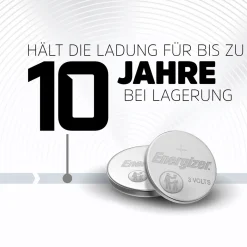 Energizer Knopfzelle „Ultimate“, CR2016, 2 Stück
