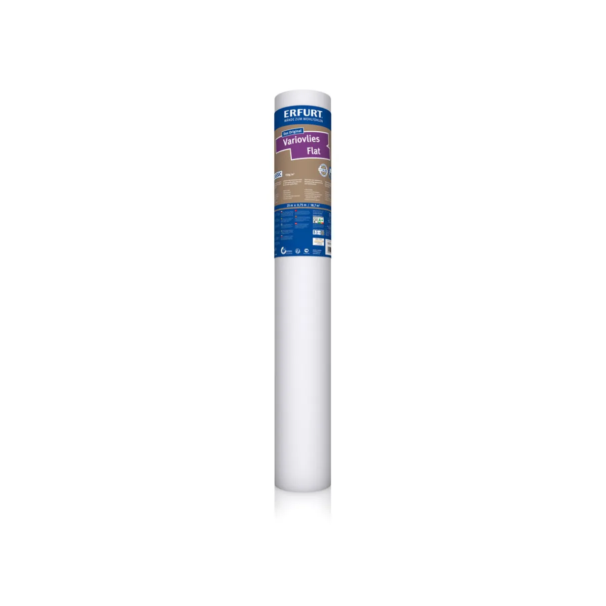 Erfurt Glattvlies Variovlies Flat Classic 150 g/m² weiß 2500 x 75 cm