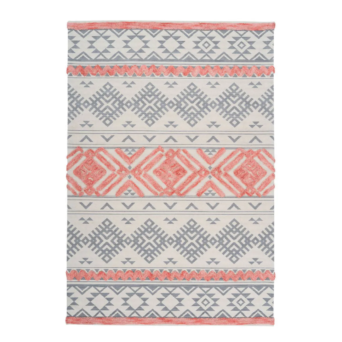 Ethno-Teppich „Ethnie 200“, grau/apricot^ Best