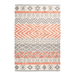 Ethno-Teppich Ethnie 100 grau/apricot