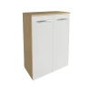 Fackelmann Doppel-Midischrank B.Style 602 x 826 x 320 mm Sandeiche/Weiß