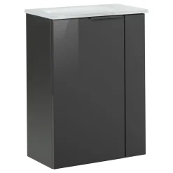 Gäste-WC Glasbecken SBC 450 x 97 x 250 mm Weiß links wie rechts verwendbar^Fackelmann Sale