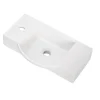 Fackelmann Gäste-WC Keramikbecken SBC 545 x 145 x 317 mm Weiß Hahnloch links