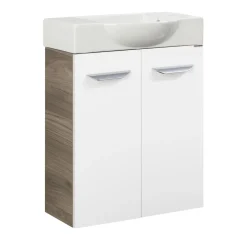 Gäste-WC Keramikbecken SBC 545 x 145 x 317 mm Weiß Hahnloch rechts*Fackelmann Outlet