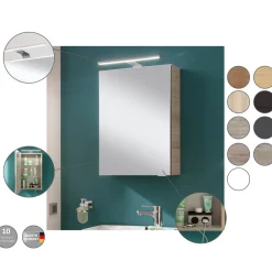 Gäste-WC Spiegelschrank rechts SBC 400 x 680 x 153 mm anthrazit*Fackelmann Clearance