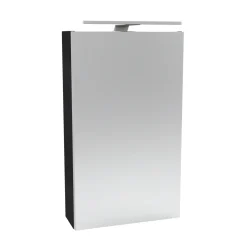 Fackelmann Gäste-WC Spiegelschrank links SBC 400 x 680 x 153 mm anthrazit