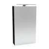 Fackelmann Gäste-WC Spiegelschrank rechts SBC 400 x 680 x 153 mm DarkOak