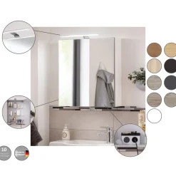 Gäste-WC Spiegelschrank rechts SBC 500 x 680 x 153 mm Steinesche*Fackelmann Online