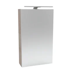 Fackelmann Gäste-WC Spiegelschrank links SBC 400 x 680 x 153 mm Alaska-Esche