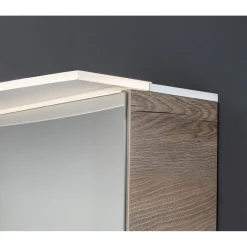 Spiegelschrank B.Style 800 x 812 x 153 mm Nature Oak LED^Fackelmann Online