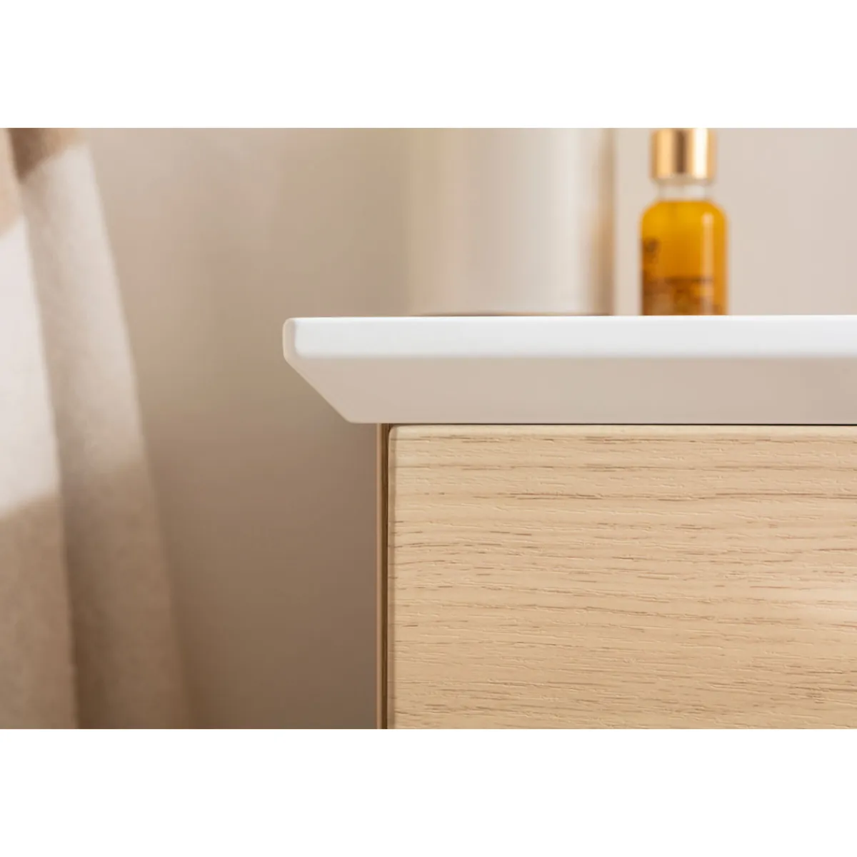 Fackelmann Waschtisch-Set B.Style 632 x 543 x 460 mm Nature Oak/Weiß