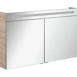 LED-Spiegelschrank B.clever 120 x 71 x 16 cm Alaska-Esche 2 Türen^Fackelmann Hot