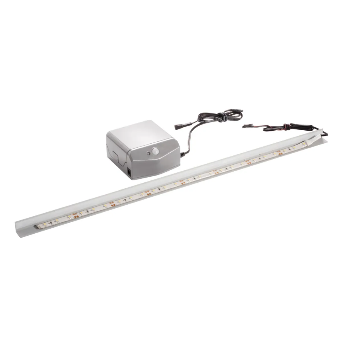 Waschbeckenbeleuchtung BackLight 45 x 1,5 x 1,5 cm grau inkl Bewegungsmelder*Fackelmann Clearance