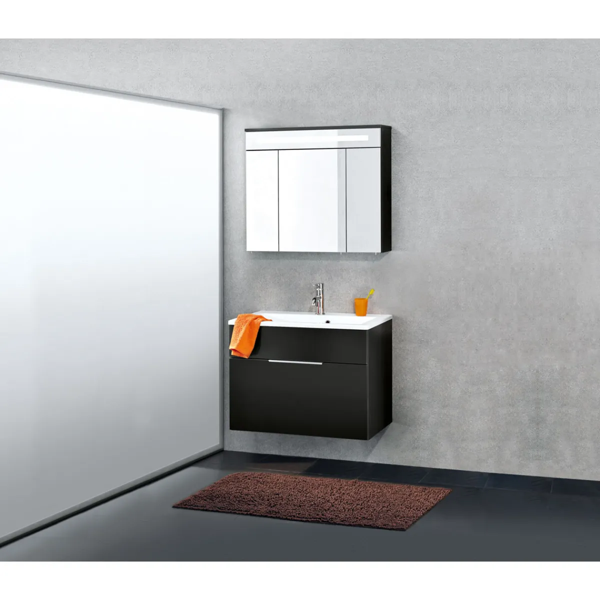 Waschtischunterschrank Kara anthrazit 80 x 59 x 49 cm*Fackelmann Sale