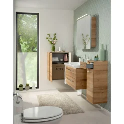 Waschtischunterschrank Milano 80 x 49,5 x 48 cm Ast-Eiche^Fackelmann Discount