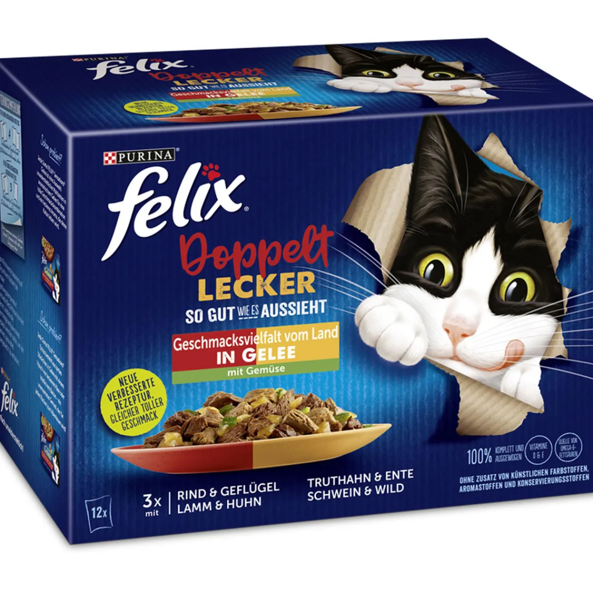 „So gut wie es aussieht“ Doppelt lecker vom Land, Bohnen, 12x85g, Portionsbeutel^Felix Clearance