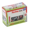Fischer Dübel DuoPower 6 x 30 S LD mit Schraube 50 Stück