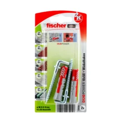Dübel DuoPower 10 x 50 mm mit Winkelhaken 2 Stück^Fischer