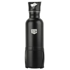 Fischer Trinkflasche Edelstahl mit Halter schwarz 750 ml*Fischer Bikes New