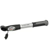 Fischer Bikes Mini-Pumpe mit Doppelhub Duokopf silber