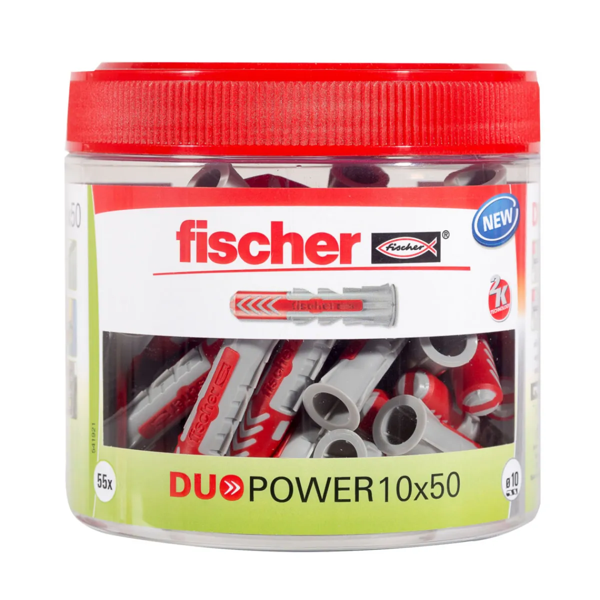 Dübel DuoPower 10 x 50 mm Runddose 55 Stück^Fischer Discount