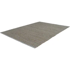 Flachflorteppich „River 120“, grau/schwarz