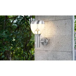 LED-Außenwandleuchte Nina mit Bewegungsmelder silber*Flector Garten Online