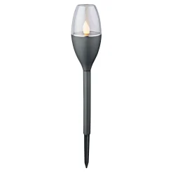 LED-Solarfackel Ambience schwarz 4er-Set*Flector Garten Discount