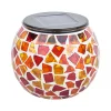 Flector Garten LED-Solar-Tischleuchten Mosaik orange