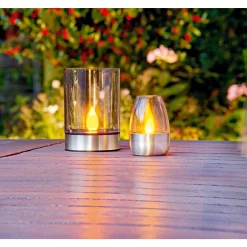 LED-Solar-Windlicht Ambience 2 Stück^Flector Garten Best