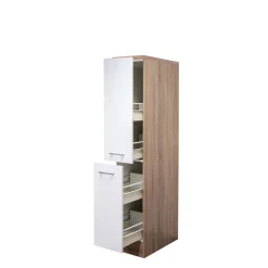 Demi-Apothekerschrank „Samoa“, 30x161x60 cm, weiß/Sonoma Eiche^Flex-Well Clearance