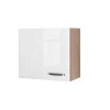 Flex-Well Küchenoberschrank „Valero“, 60x54,8x32 cm, weiß/Sonoma Eiche